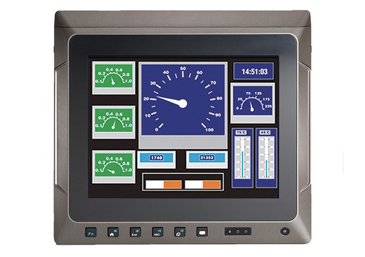 Foto Panel PC táctil de 10.4” para montaje a bordo de vehículos.